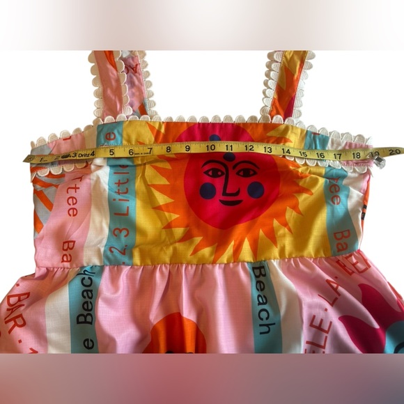 Sunday Up Beach Colorful Maxi Dress Sz L - Picture 7 of 8